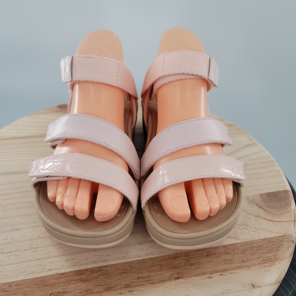 Vionic Misty Adjustable Strappy Wedge Sandals Com… - image 3